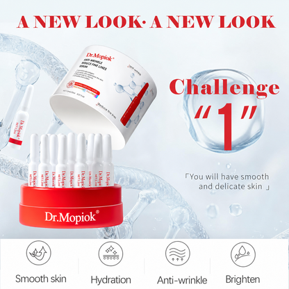 Dr.Mopiok Anti-Wrinkle Essence Firming & Anti-Aging Facial Serum with Collagen Hyaluronic Acid for Smooth Skin