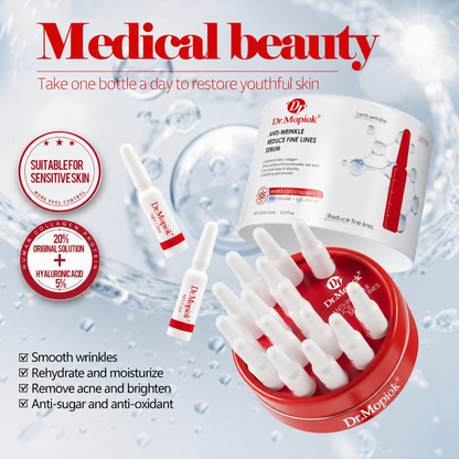 Dr.Mopiok Anti-Wrinkle Essence Firming & Anti-Aging Facial Serum with Collagen Hyaluronic Acid for Smooth Skin