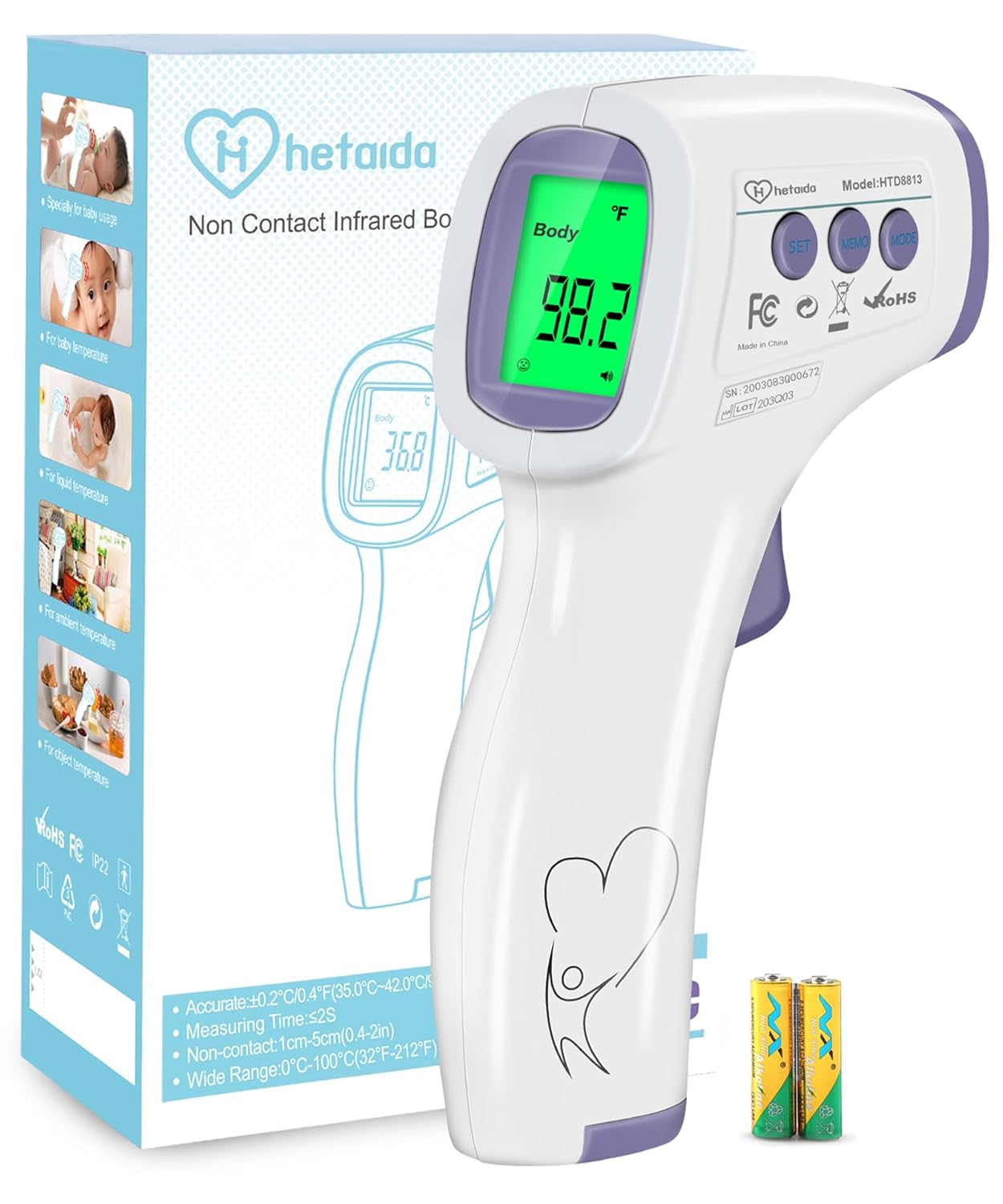 2nd Generation KLENIMORE™ 10-in-1 Blood Glucose Meter（Blood Glucose/Live EKG/Blood Pressure/Heart Rate/Blood Oxygen/Cholesterol Index/Body Temperature/Uric Acid Index/Stress / HRV/Metabolic Rate）